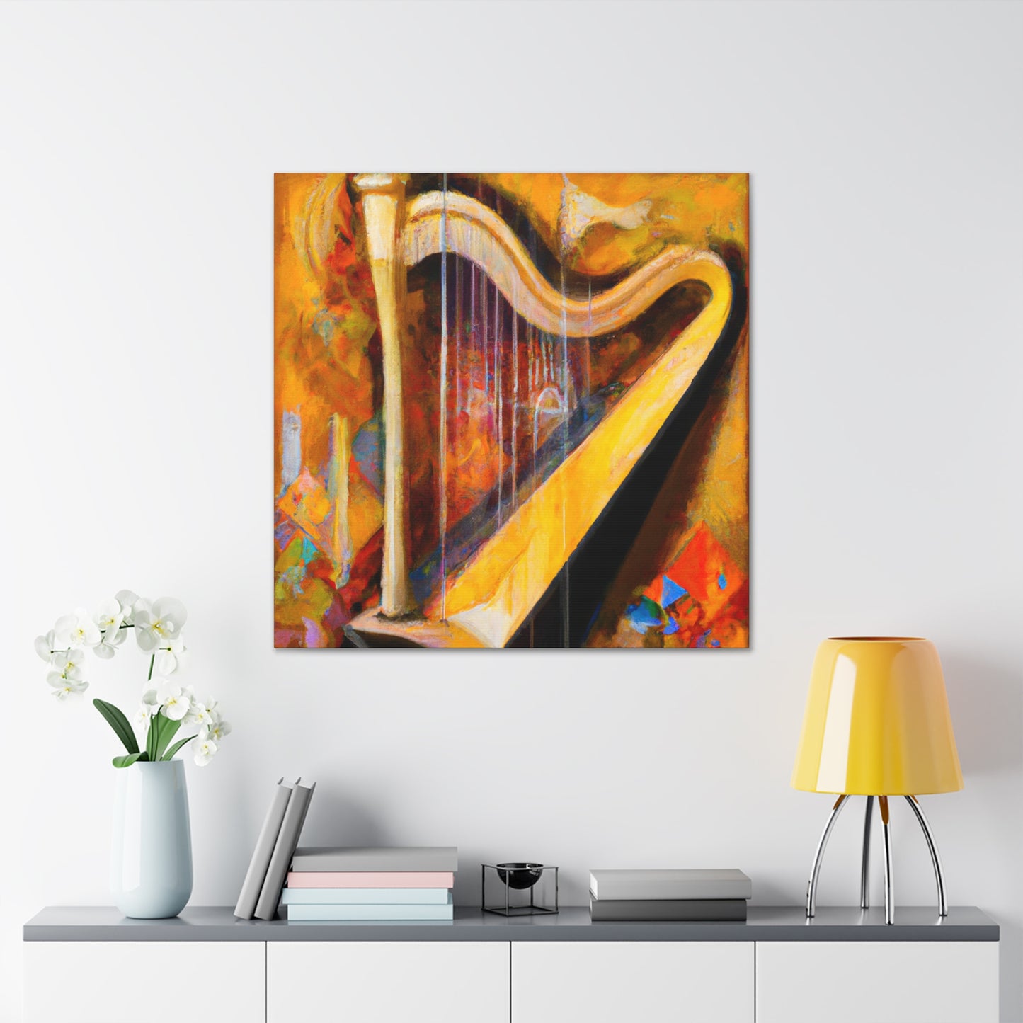 "Harp in Harmony" - Canvas