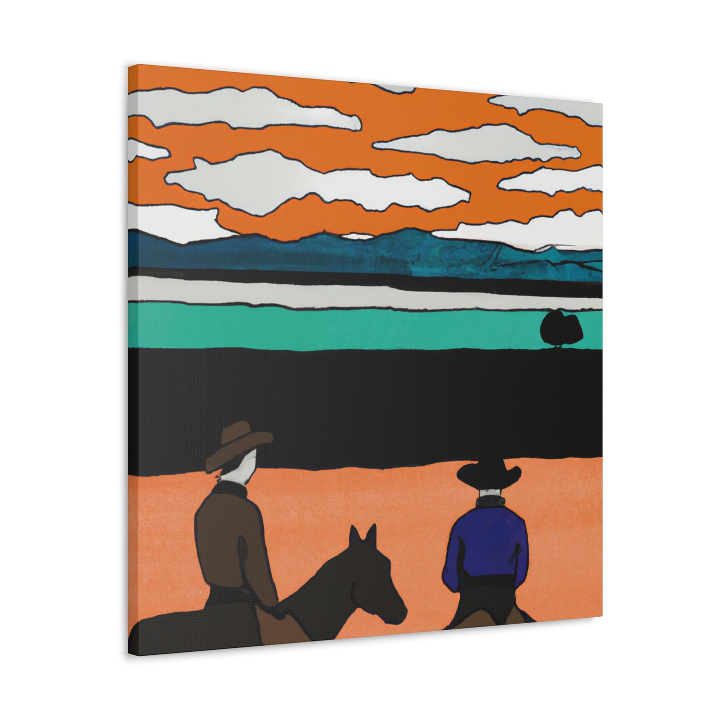 "Westward Western Wonder" - Canvas