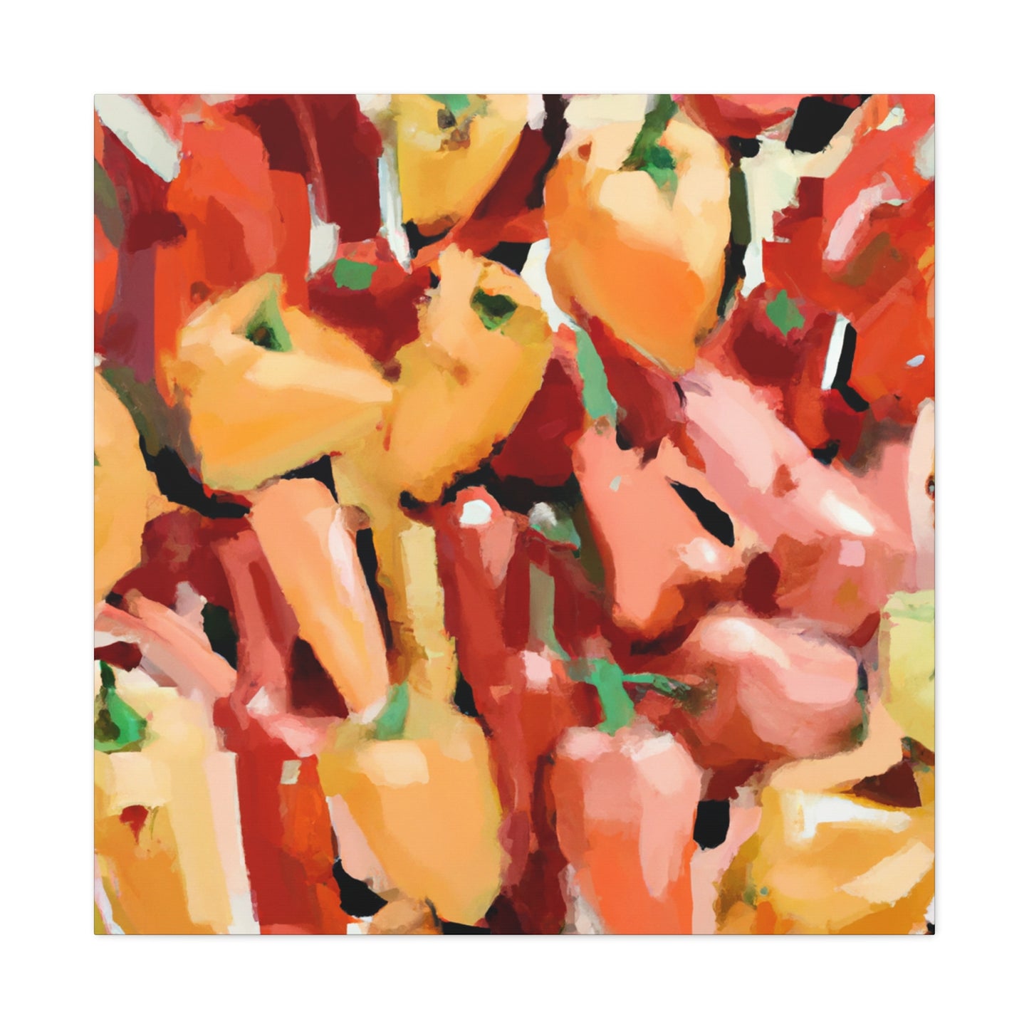 Peppers in Abstraction - Canvas