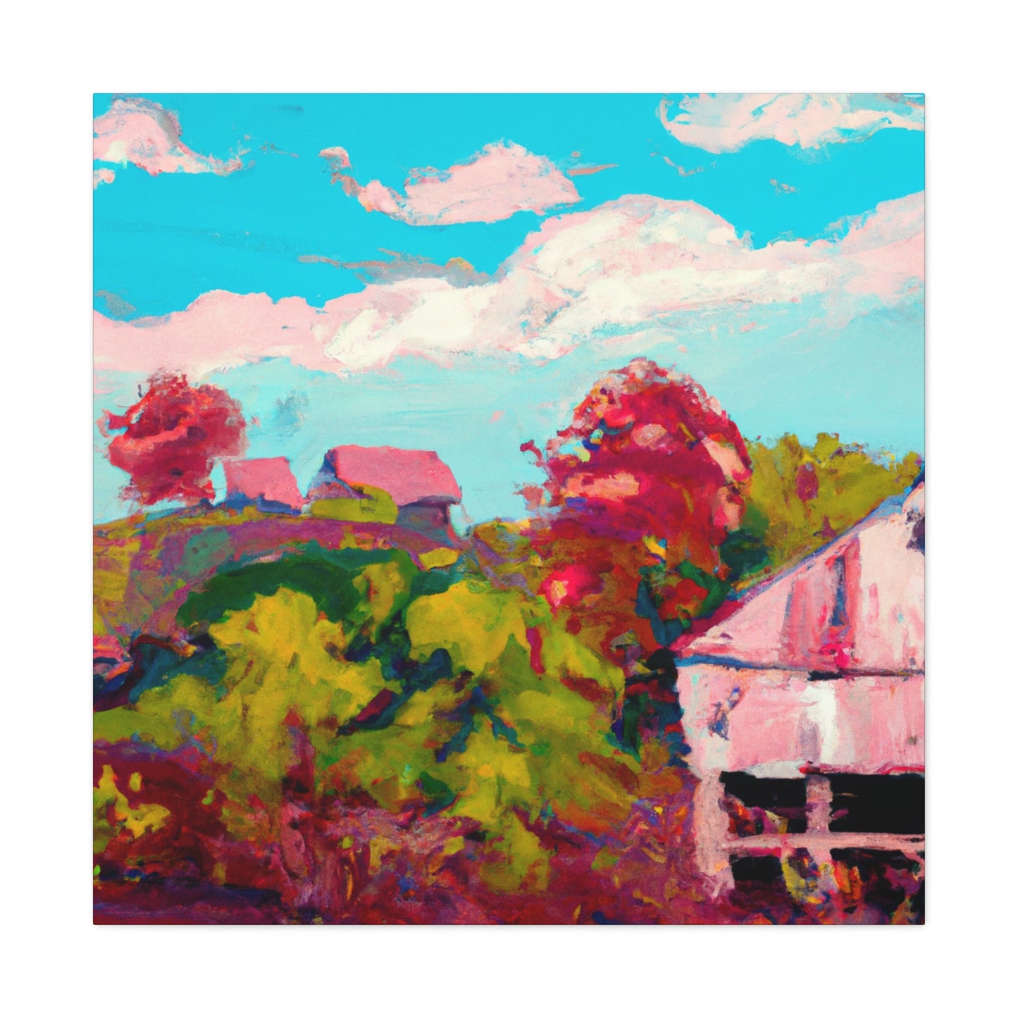 Barn Amid the Sky - Canvas