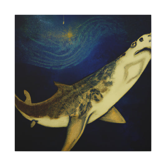 "Shark in Rococo Style" - Canvas