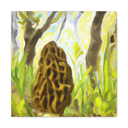 "Morel in Moonlight Glow" - Canvas