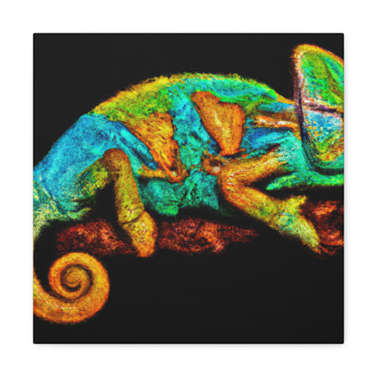 "Veiled Chameleon Reflection." - Canvas