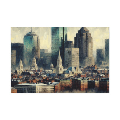 "Vibrant Boston Reverie" - Canvas