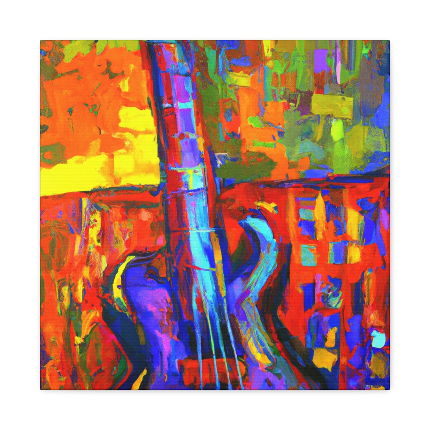 "Bass Guitar Visualized" - Canvas