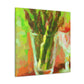 "Asparagus Impressionist Dream" - Canvas