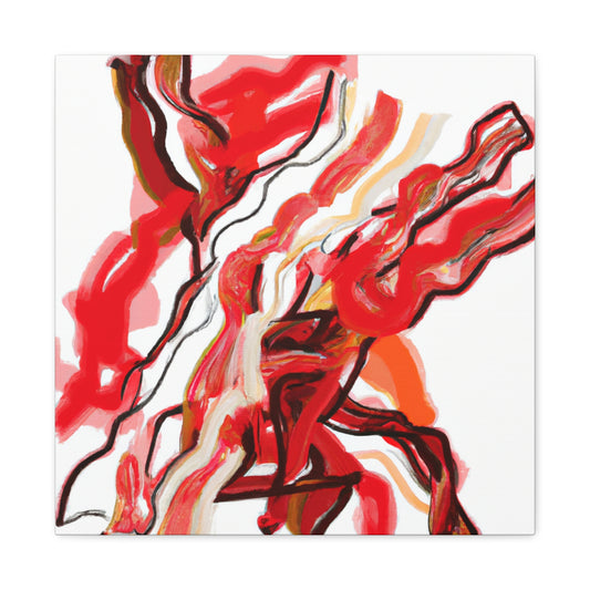 Bacon Emotion Dripping - Canvas