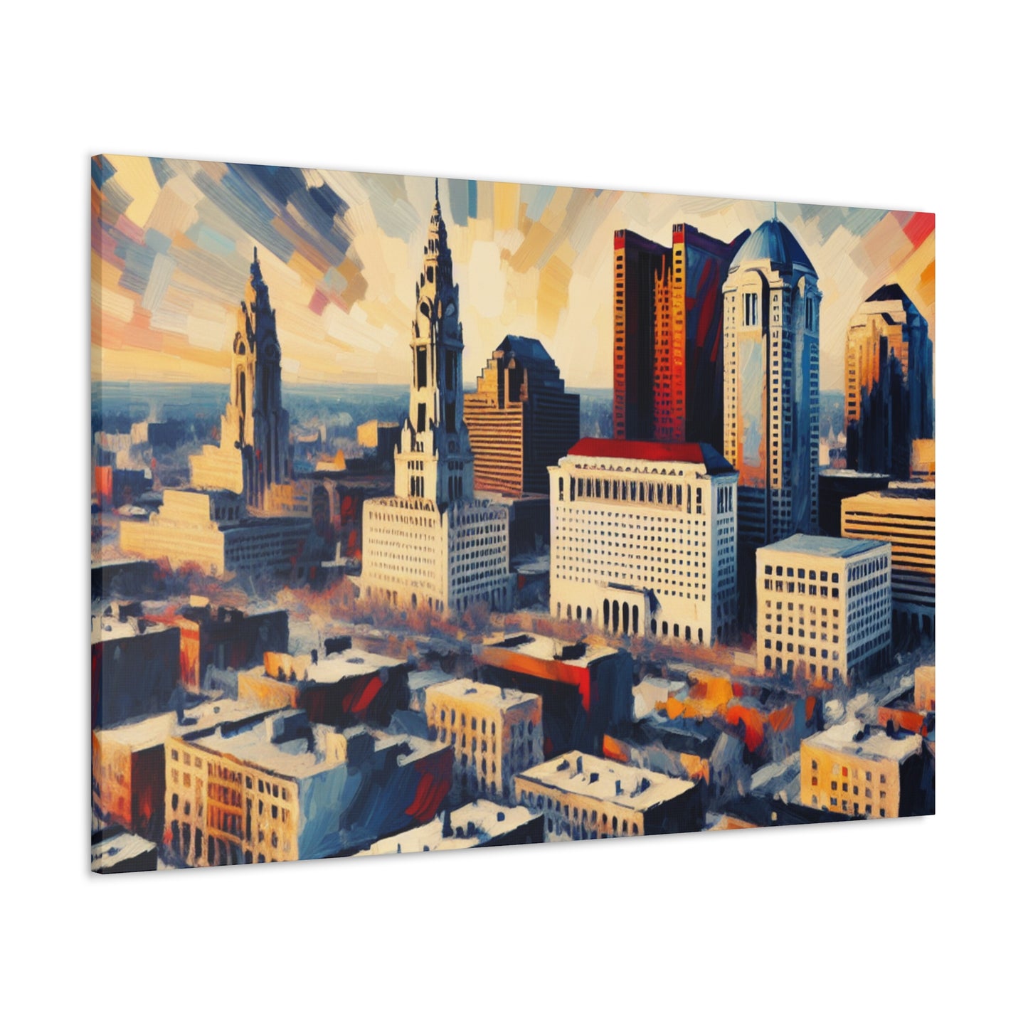 "The Vibrant Urban Odyssey" - Canvas