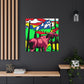 Moose in Pop Art - Canvas