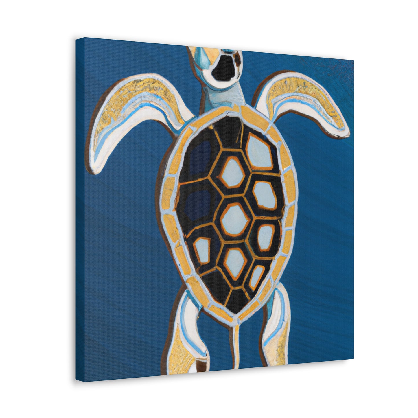 "A Sea Turtle Swims". - Canvas