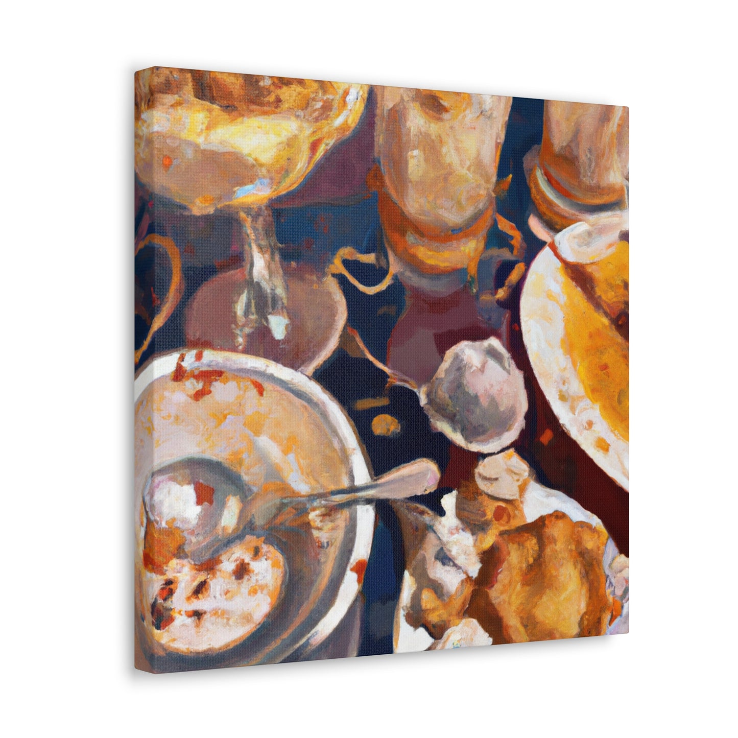 Family Dinner Scene - Canvas