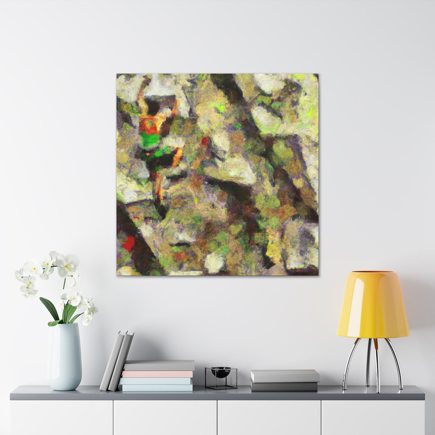 Climbing with Impressionism - Canvas