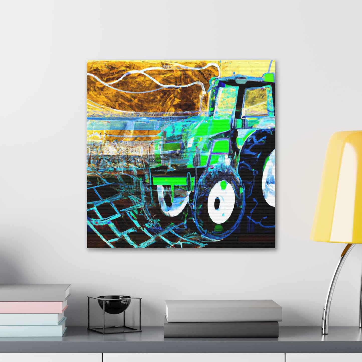 Tractor's Bold Awakening - Canvas