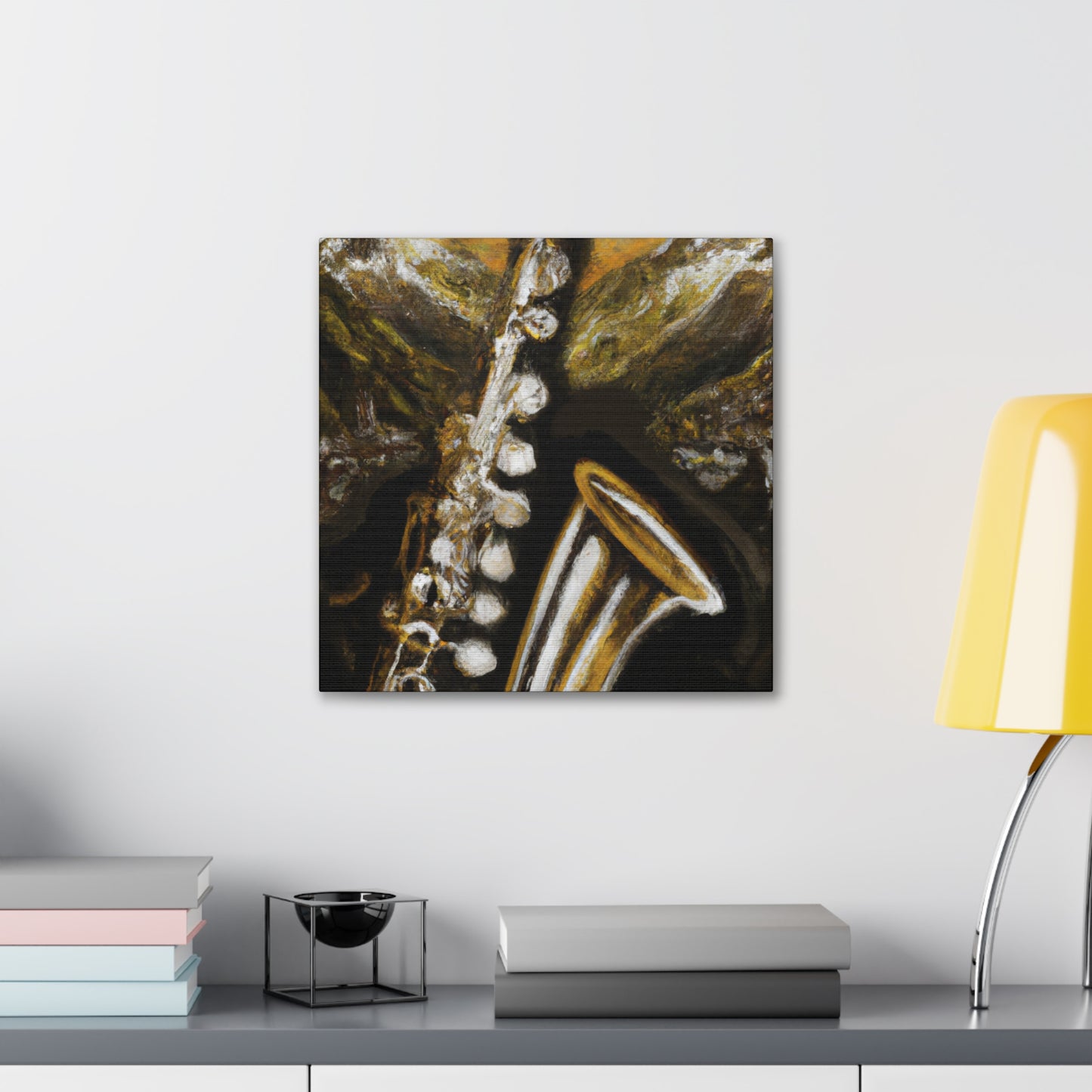 "Clarinet in Reflection" - Canvas