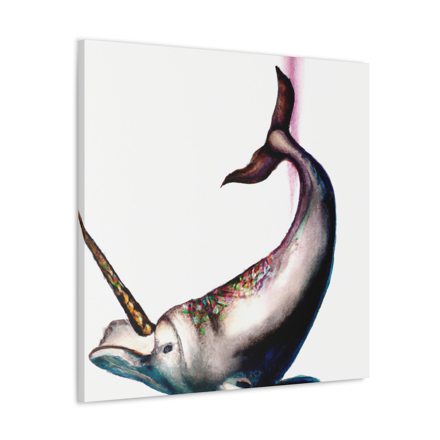 "Mysterious Narwhal Painting" - Canvas