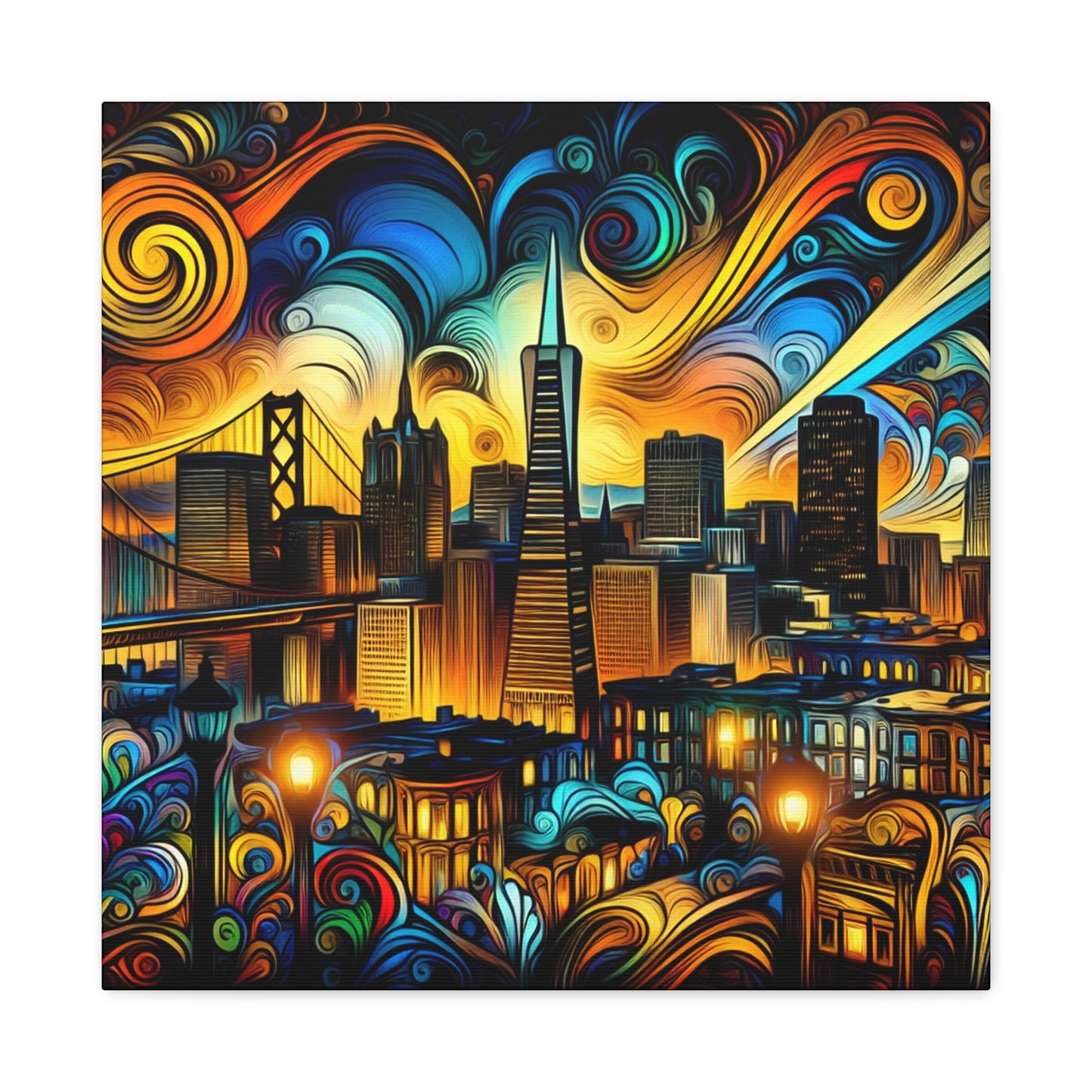 "Gilded City Symphony" - Canvas