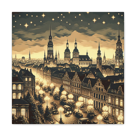 Midnight Urban Splendor - Canvas