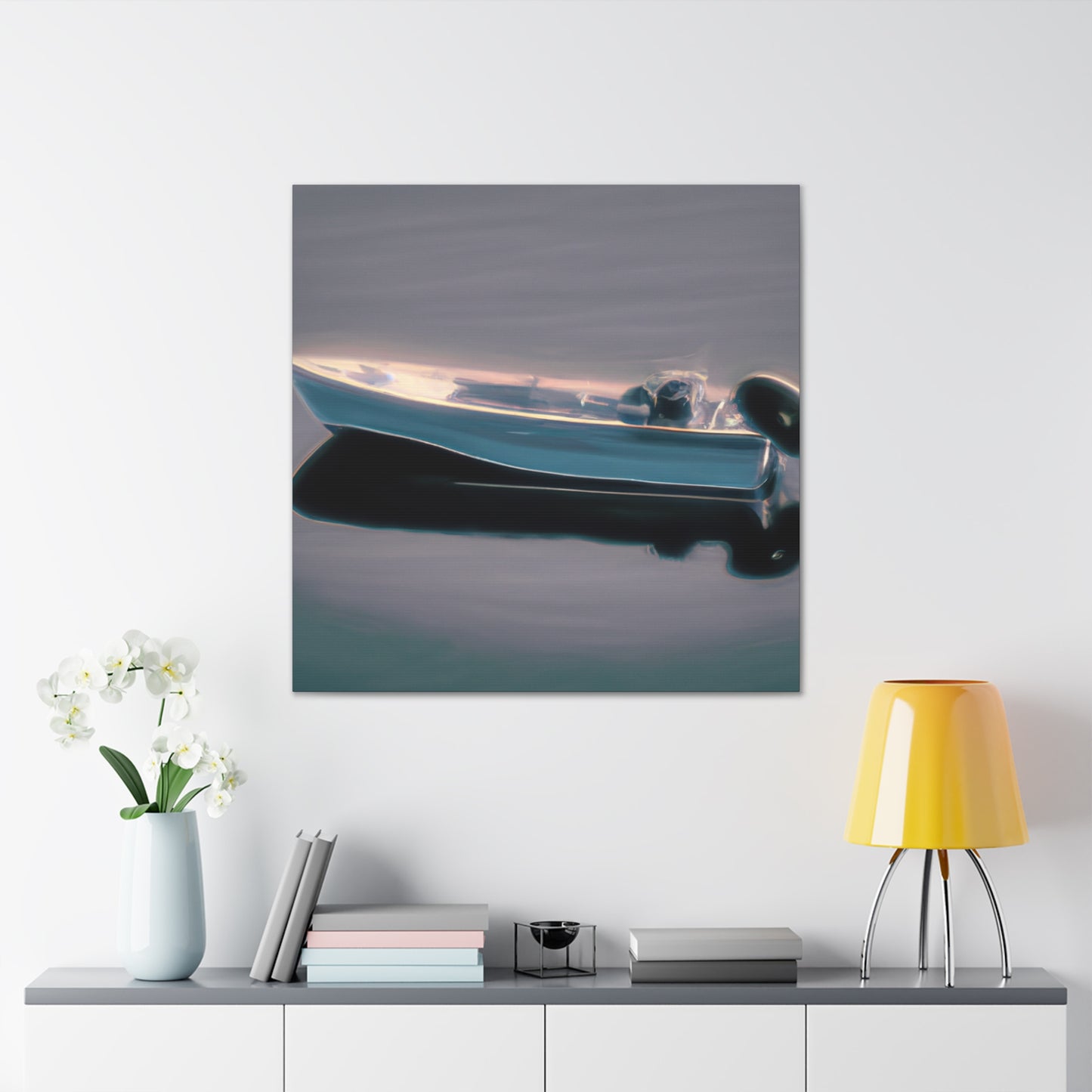 Fishing Boat Mirage Dream - Canvas