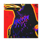 "American Crow Pop Art" - Canvas