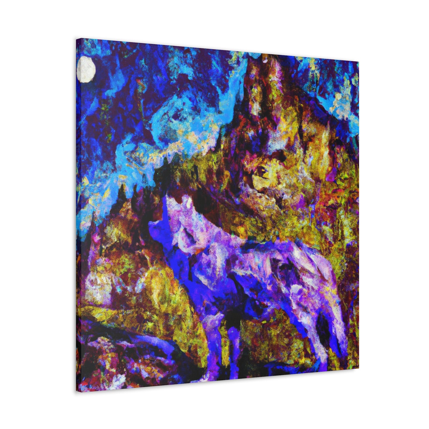 "Wolf in Impressionism" - Canvas