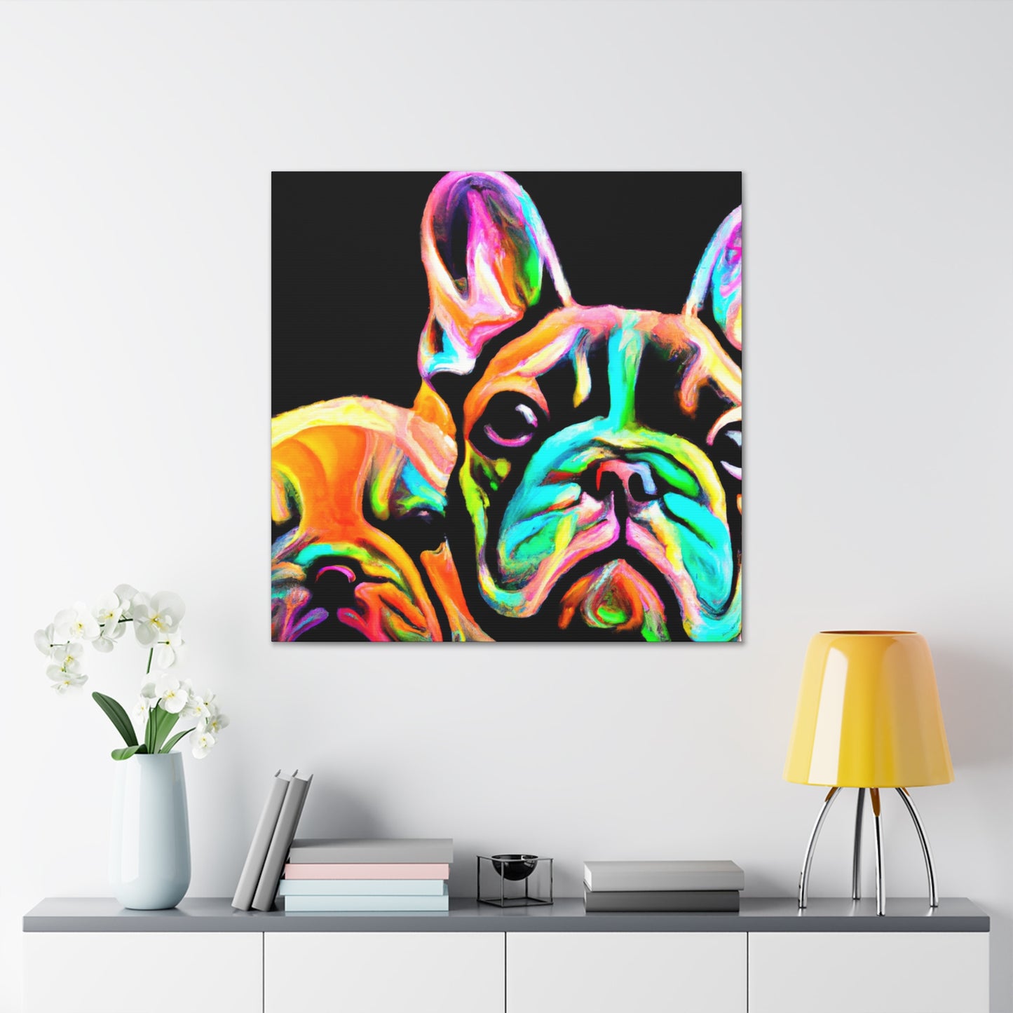 "French Bulldog Delightful!" - Canvas