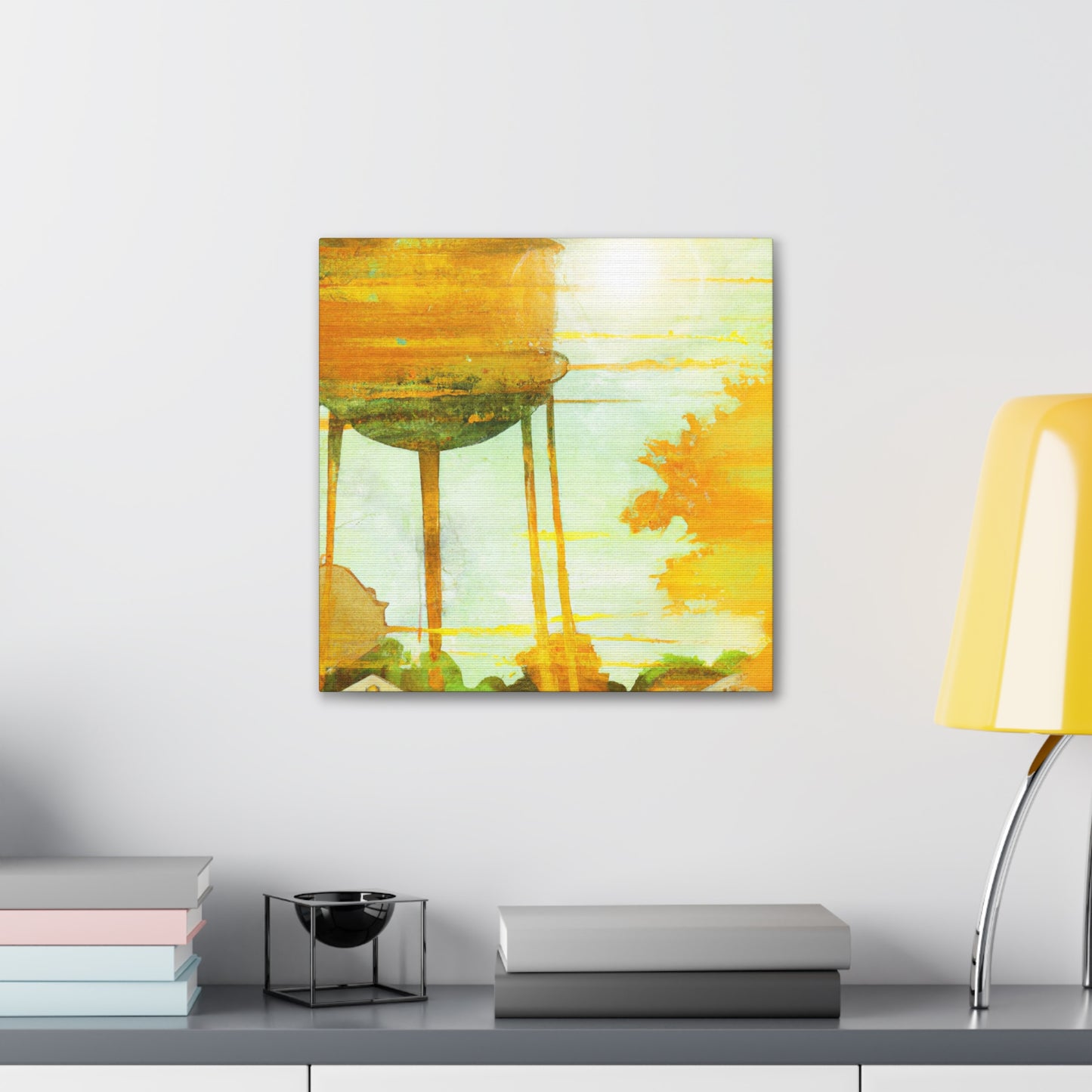 "Towering Over Waterscape" - Canvas