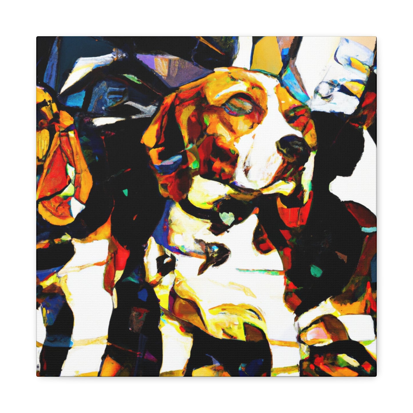 "Beagle in Expressionism" - Canvas