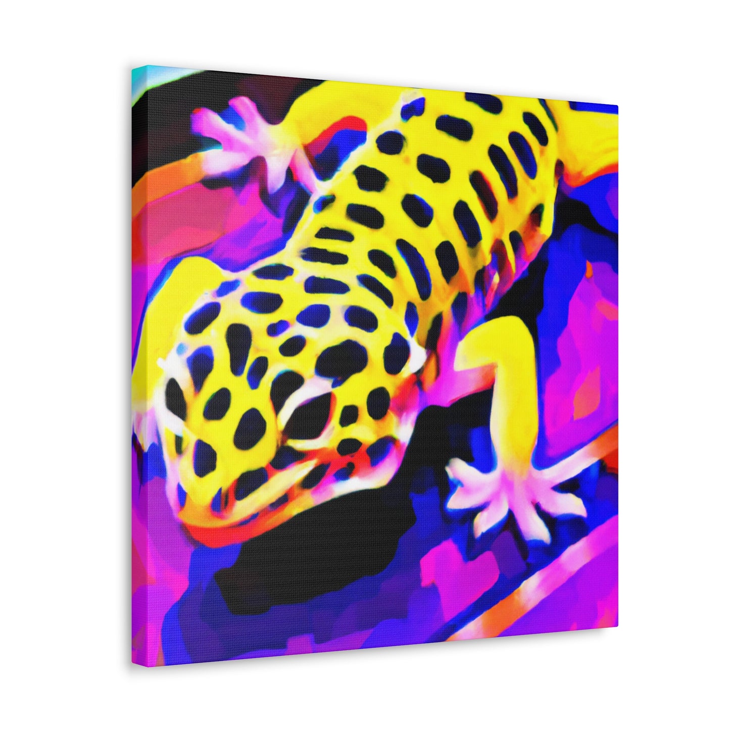 "Gecko's Urban Canvas" - Canvas