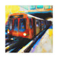 "Subway Train Expressionism" - Canvas