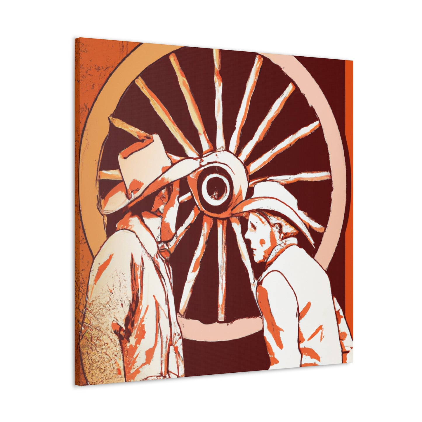 Wagon Wheel Neoclassicism - Canvas