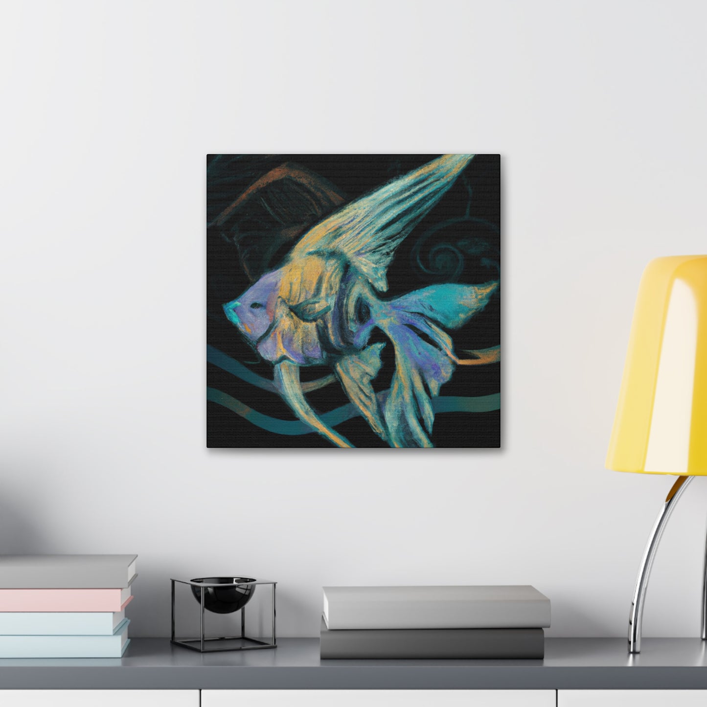 "Angelfish in Bloom" - Canvas