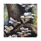 "Oyster Mushroom Impressionism" - Canvas