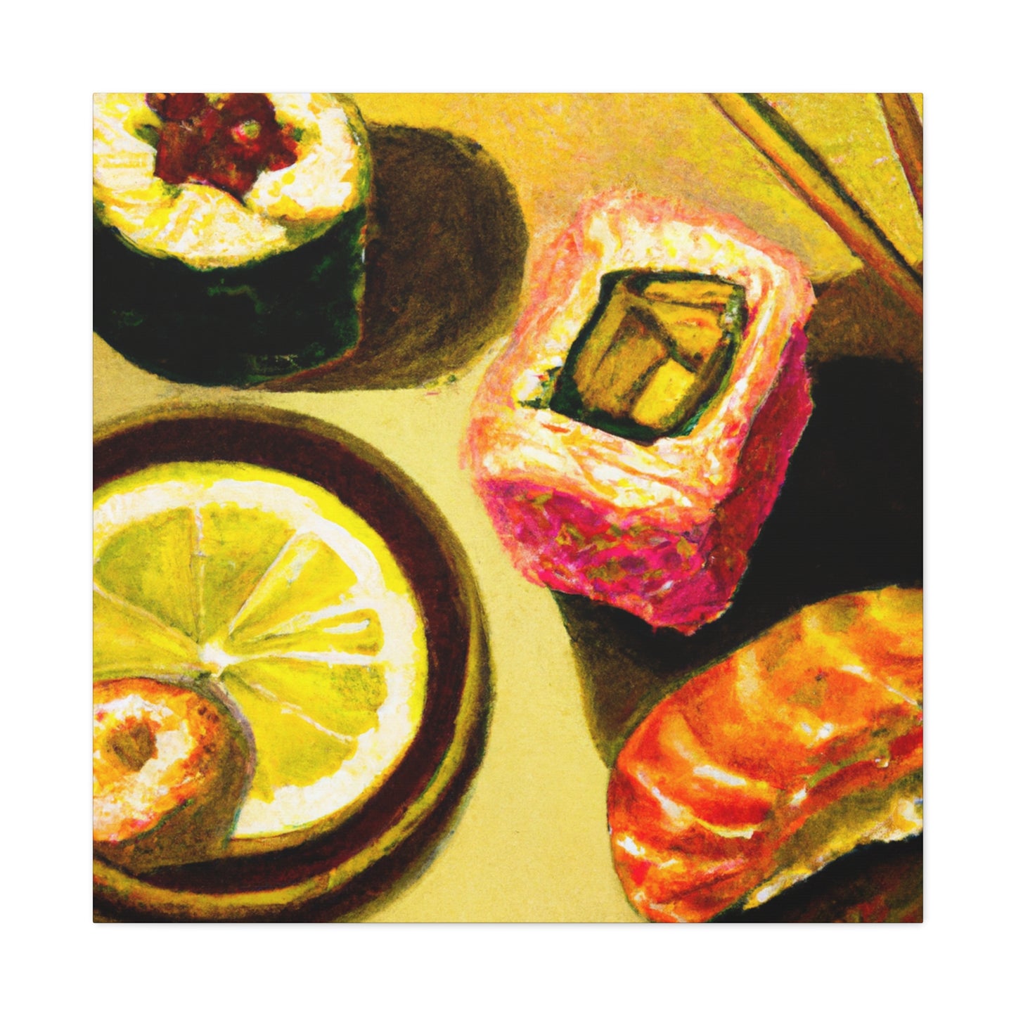 Sushi in Renaissance Times - Canvas