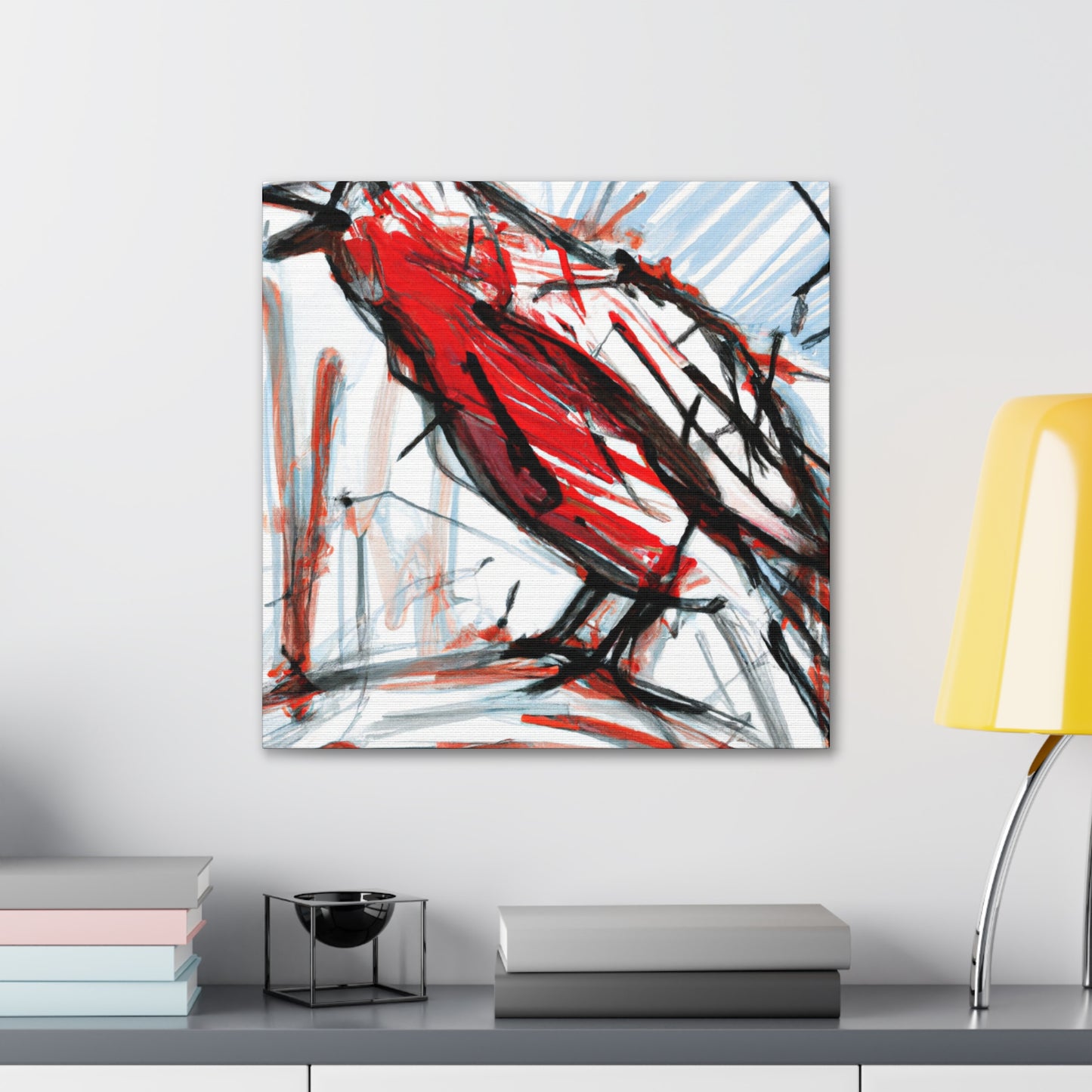 Red-winged Blackbird Abstraction - Canvas