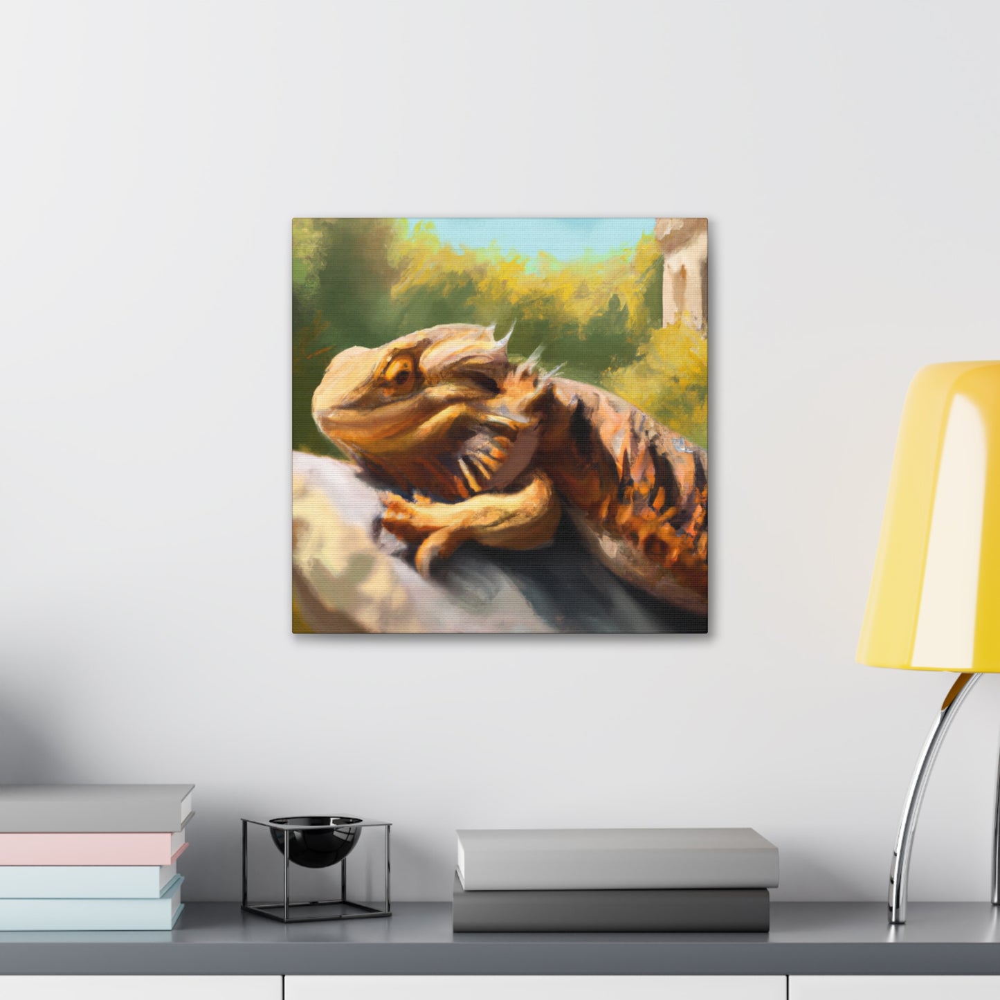 "Bearded Dragon Harmony" - Canvas