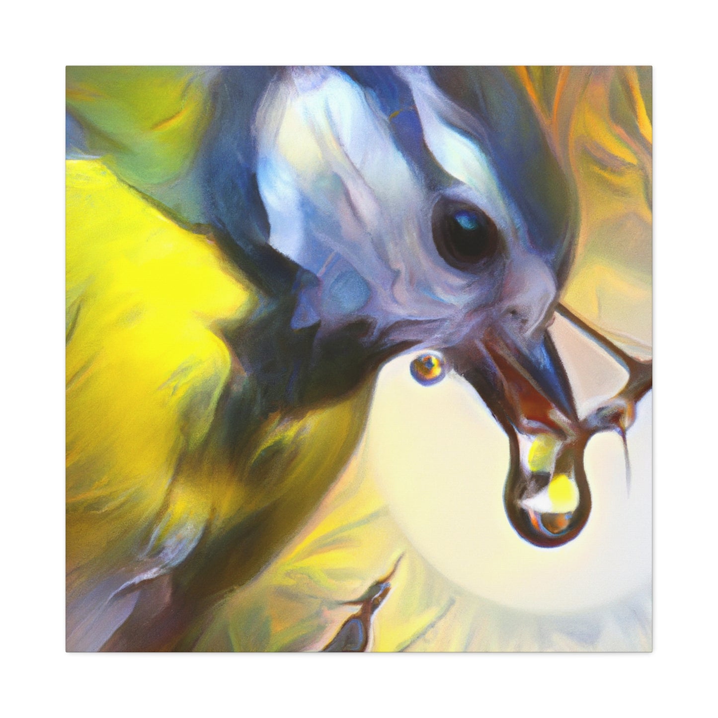 Tufted Titmouse Dreaming - Canvas