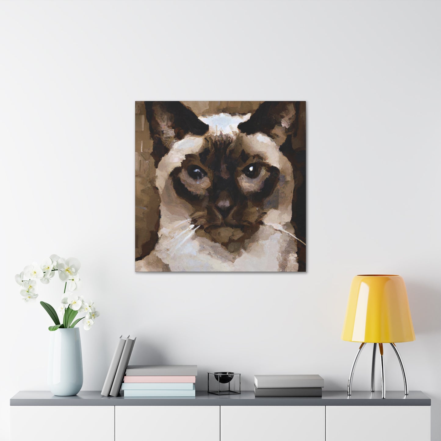 "Siamese at Sunset" - Canvas