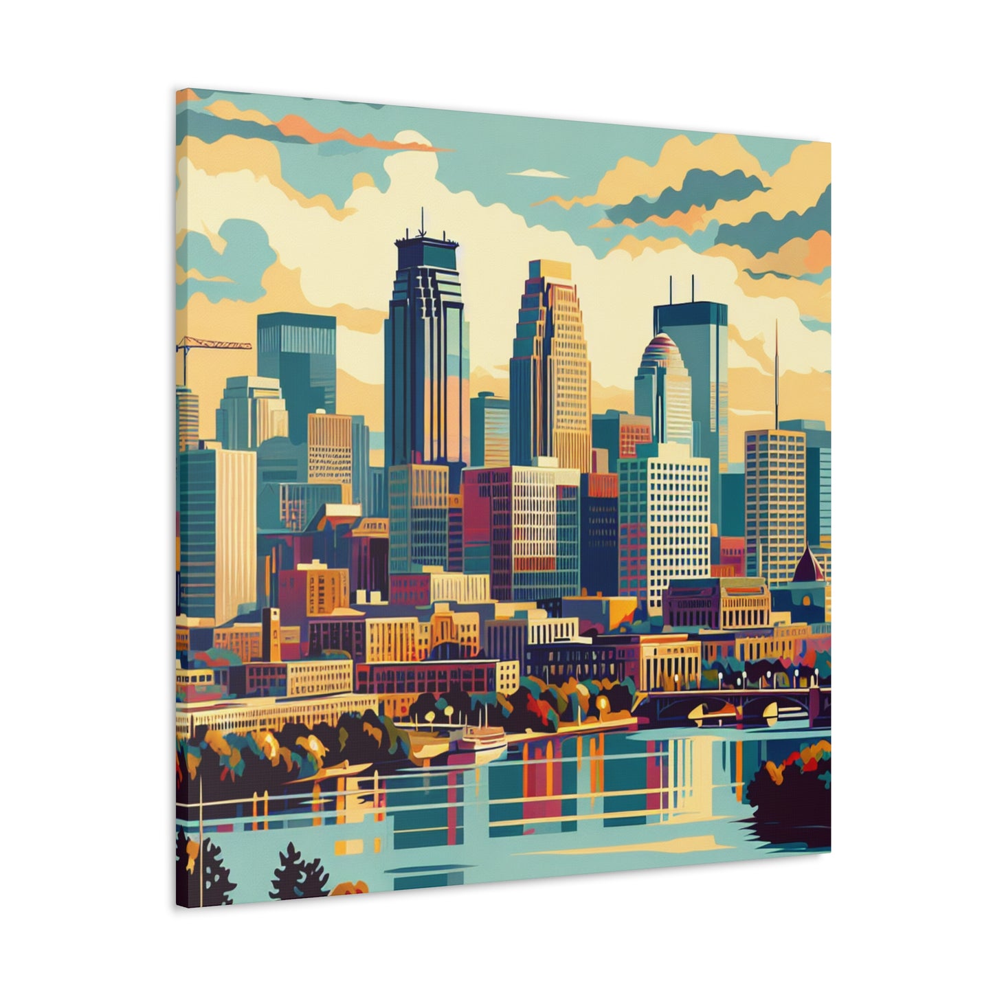 "Mosaic Minneapolis Splendor" - Canvas