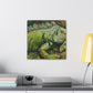 Iguana in Impressionism - Canvas