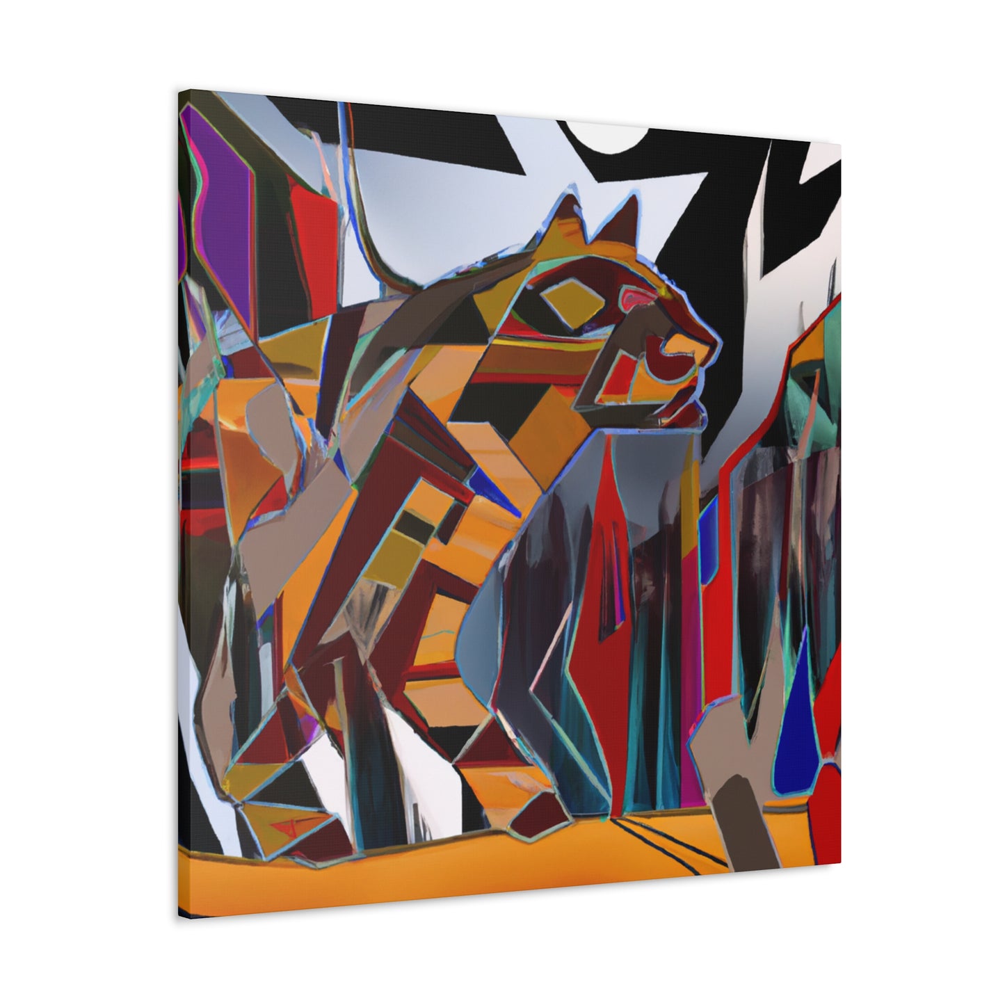 Bobcat in Expressionism - Canvas