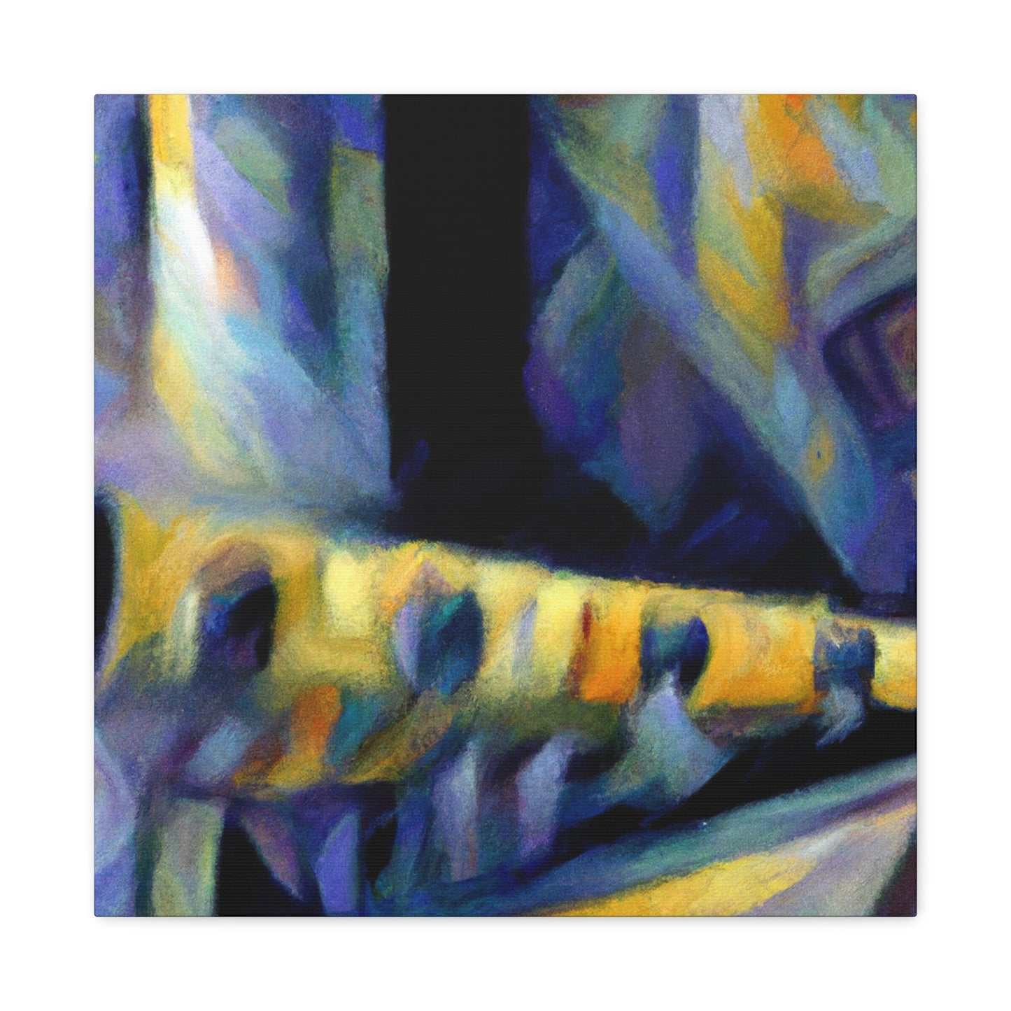 "Flute in Joyous Hues" - Canvas