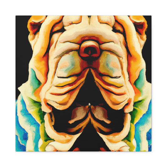 Shar Pei in Bloom - Canvas