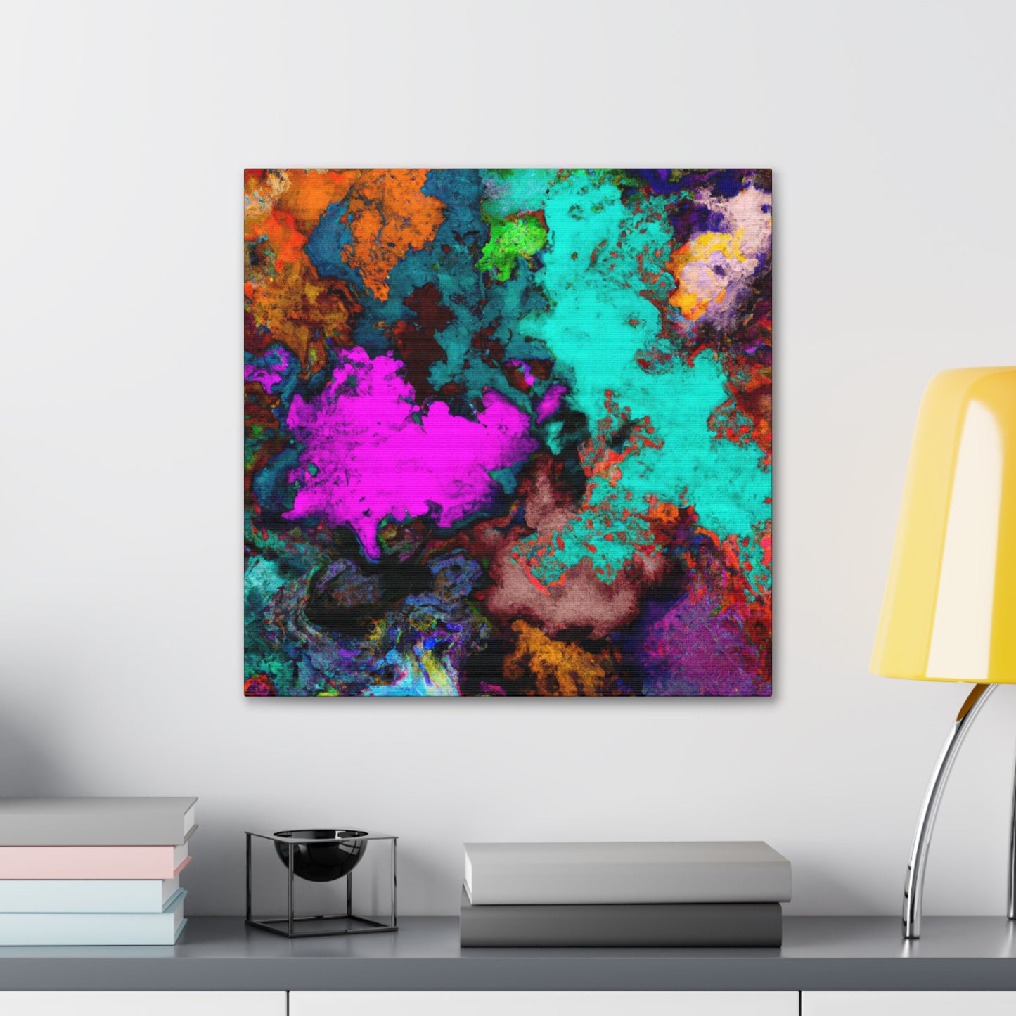 Radiating Hues Melody - Canvas