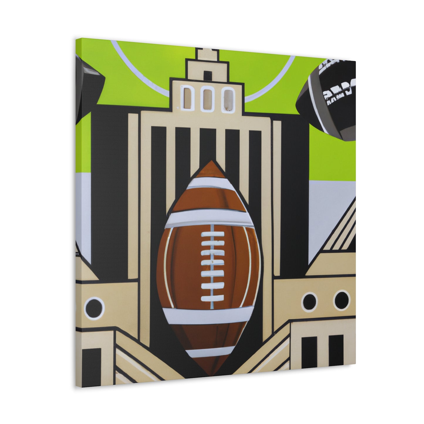 "Football's Gleaming Splendor" - Canvas