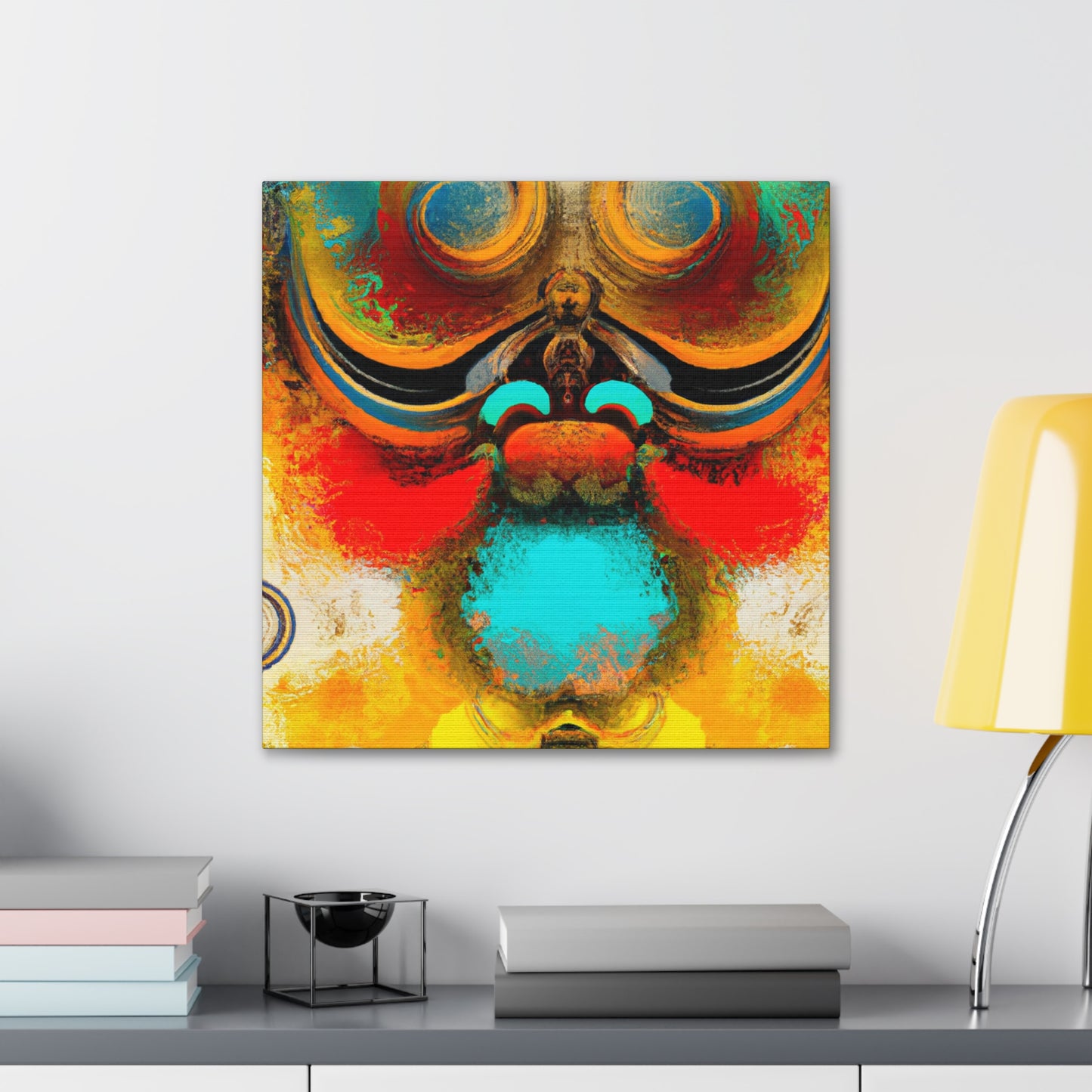 "Glowing Techno Geyser" - Canvas