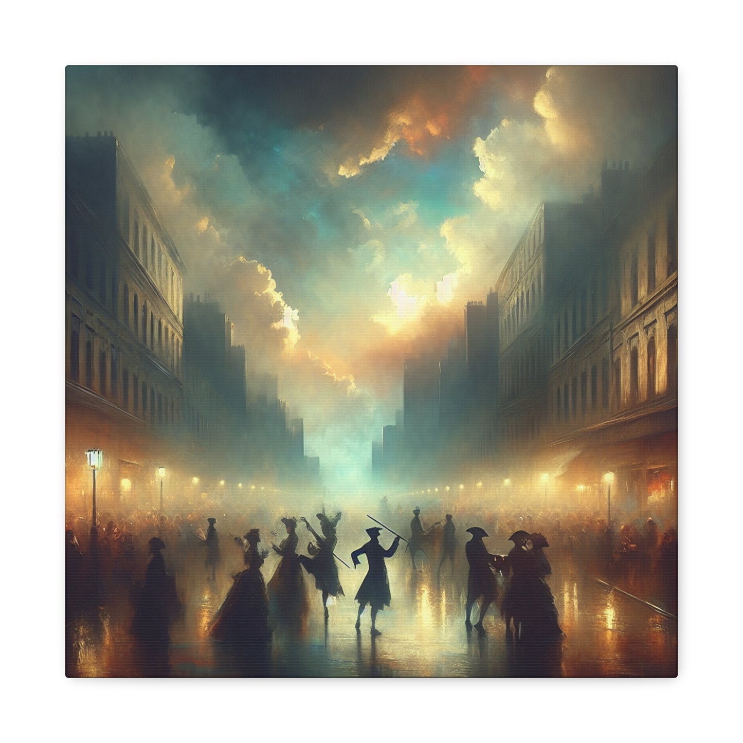 "Enchanting Street Serenade" - Canvas