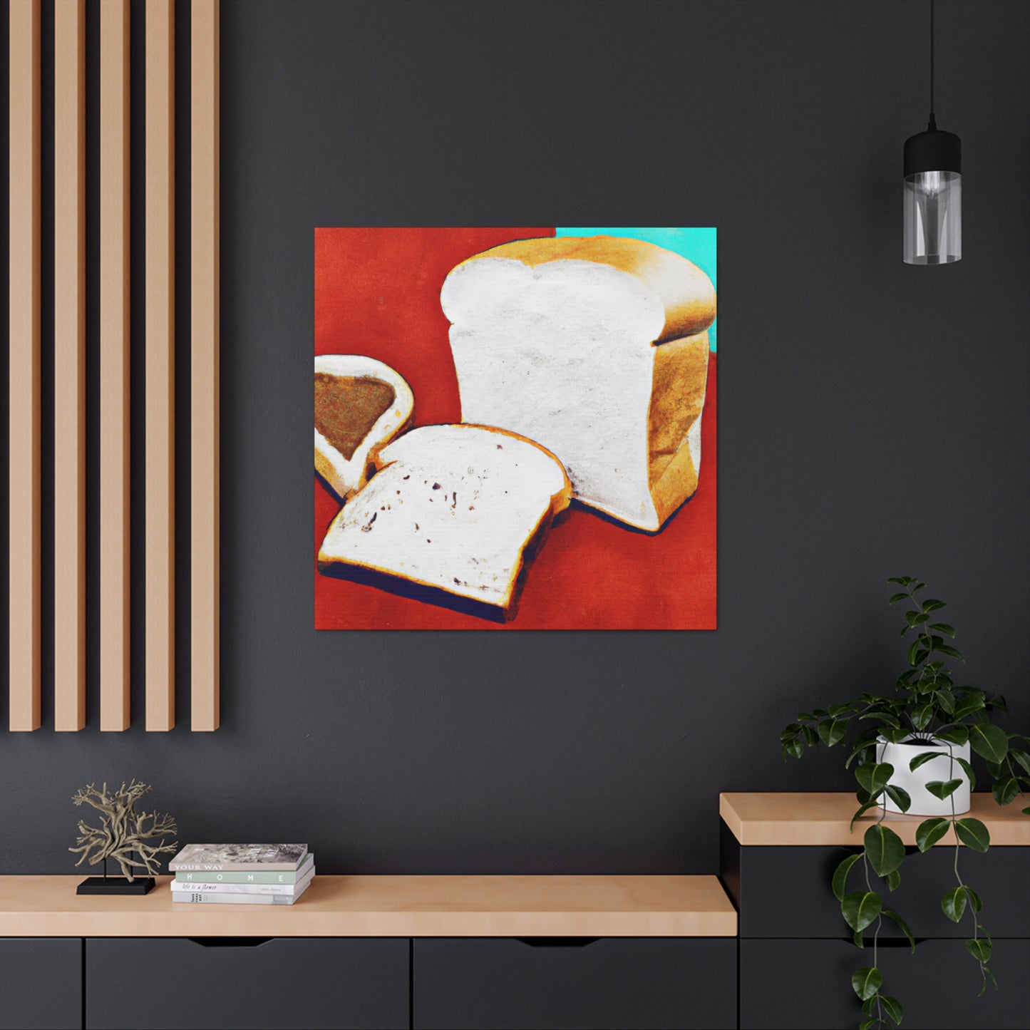 "Bread in Pop Colors" - Canvas