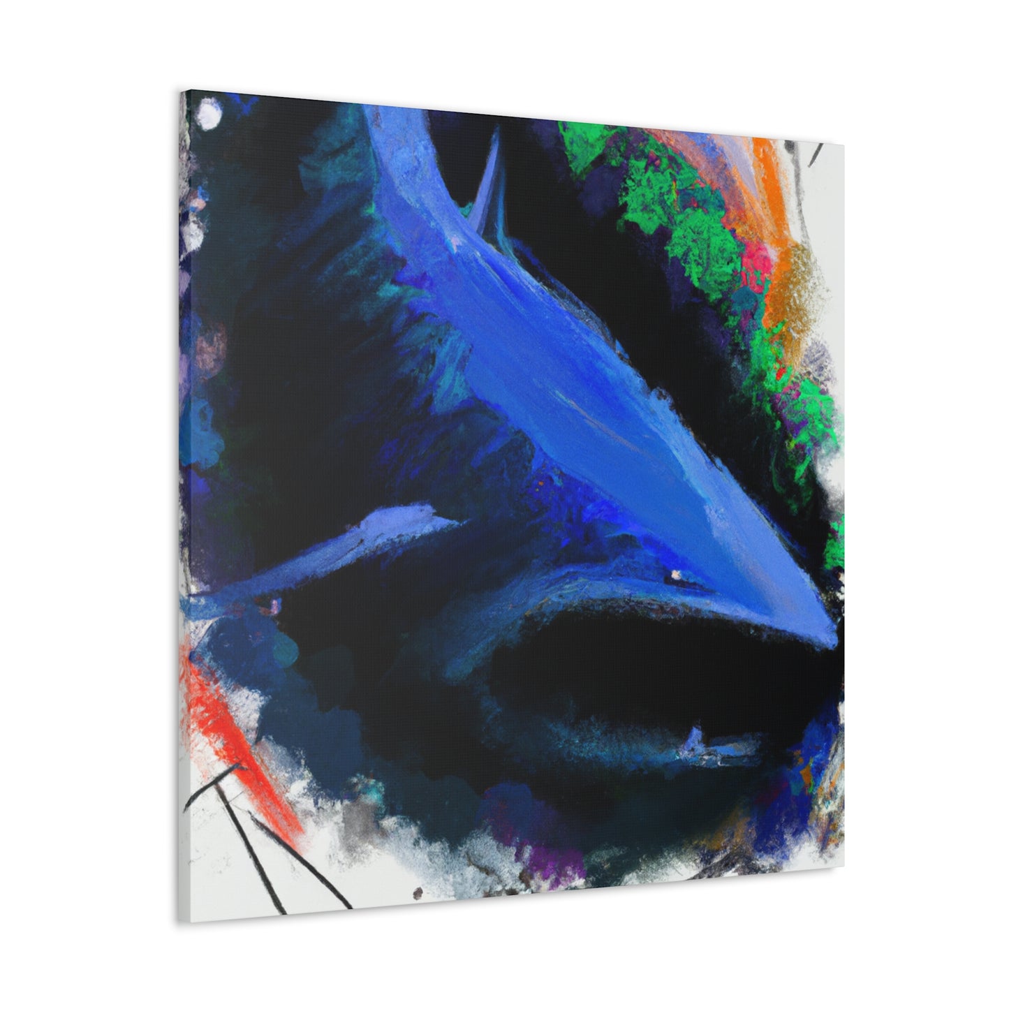 "Shark In Turbulence" - Canvas