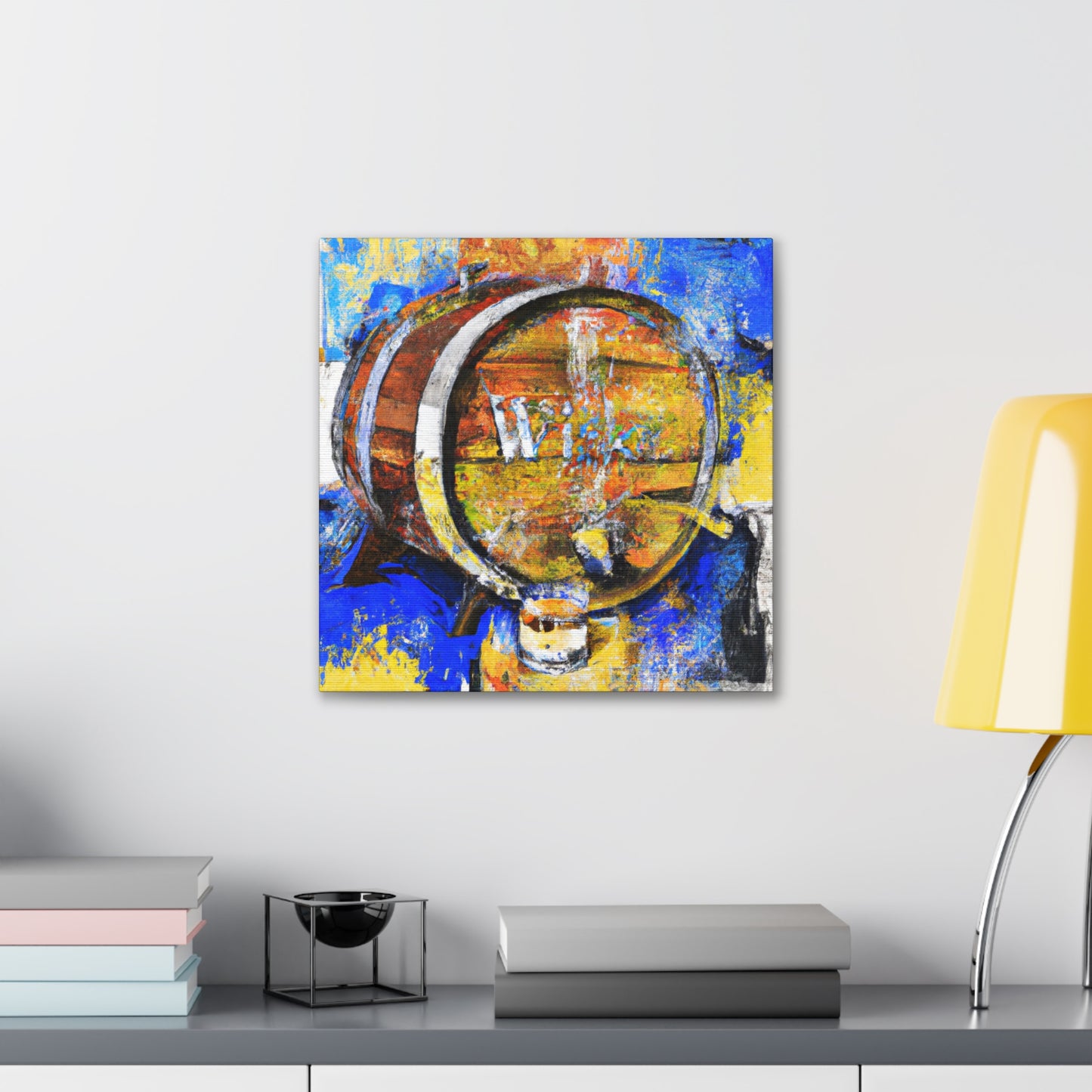 Whiskey Barrel Reflection - Canvas