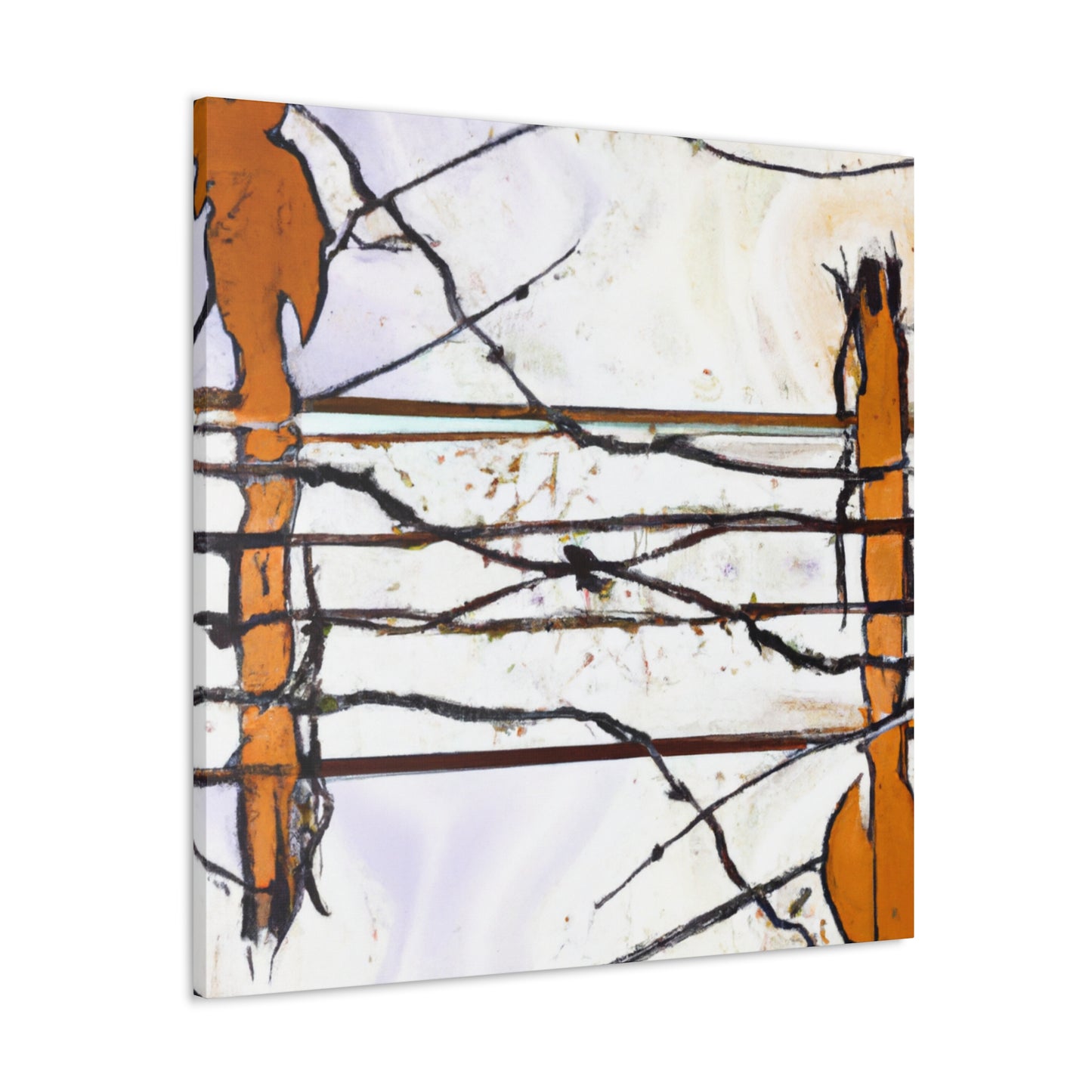 "Barbed Wire Splendour" - Canvas